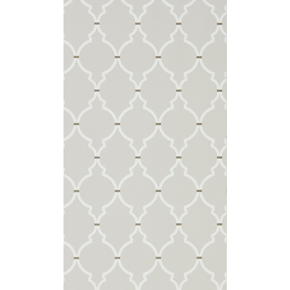 Empire Trellis Wallpaper 216335 by Sanderson in Silver Calico